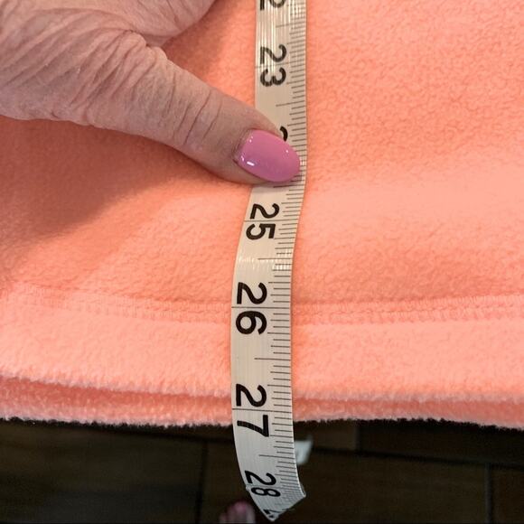 Tek gear sweatshirt top apricot tangerine color size XL 1/3 zip long sleeve soft - Picture 4 of 7